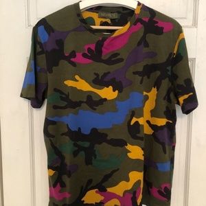 Authentic Valentino Garavani Men's Camo Camouflage T-shirt SIZE L